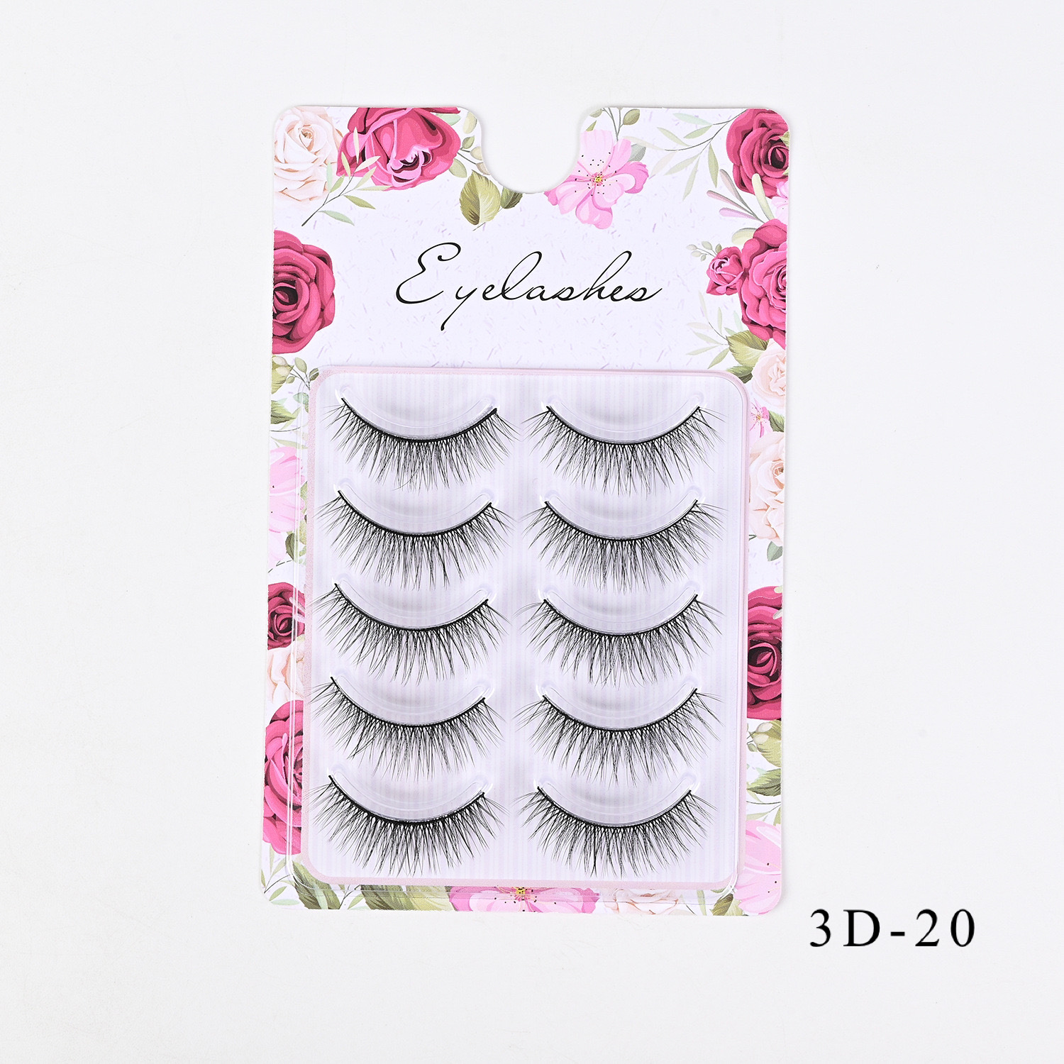 Western-Style Voluminous & Curled 3D Wispy False Eyelashes — Realistic, Natural-Looking, and Lengthening (One-Piece Design)