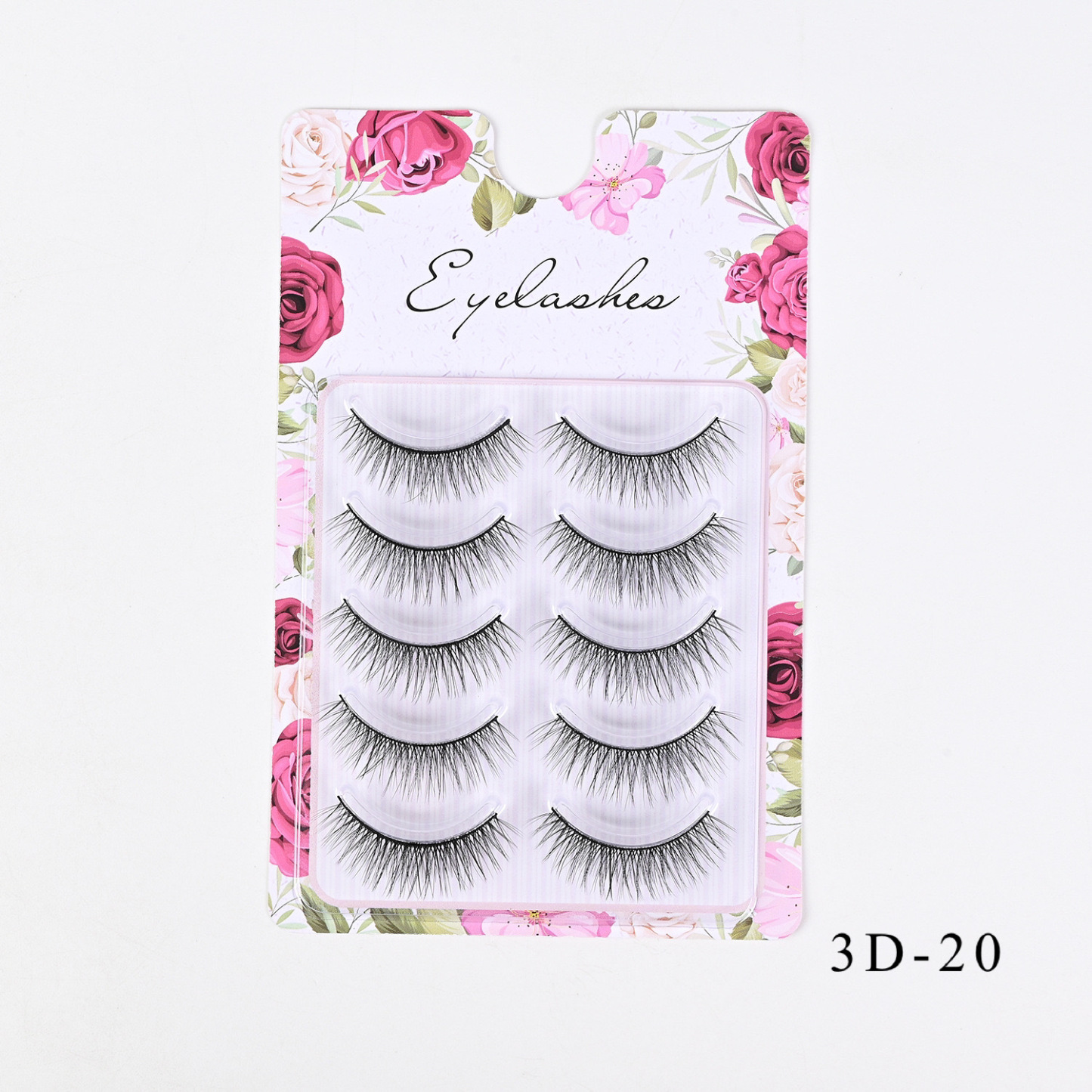 Western-Style Voluminous & Curled 3D Wispy False Eyelashes — Realistic, Natural-Looking, and Lengthening (One-Piece Design)