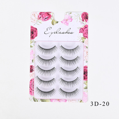 Western-Style Voluminous & Curled 3D Wispy False Eyelashes — Realistic, Natural-Looking, and Lengthening (One-Piece Design)