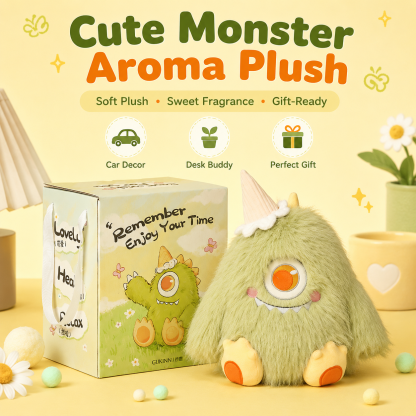 Cute Scented Plush Aroma Buddy – Soft Plush Car, Desk & Bedroom Decor Gift