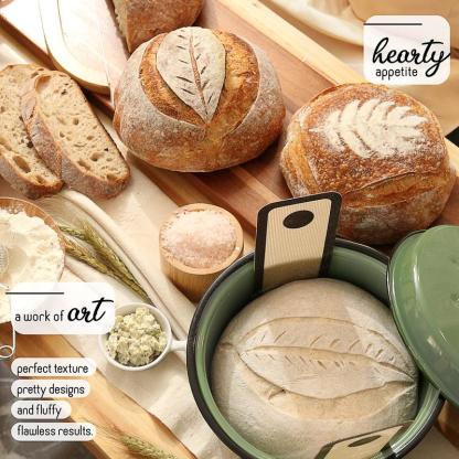 Super All-Inclusive Sourdough Starter Kit, Sourdough Bread Baking Supplies for Beginner with Pot, Banneton Bread Proofing Baskets, Starter Jar, Scraper, Scale, Recipe Book, Bread Making Tools & More