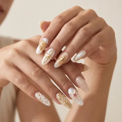 Shine Girl 3D-Effect Detachable Press-On Nails