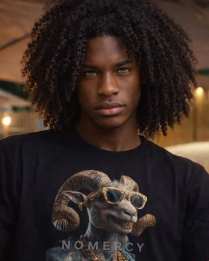 African-Style Synthetic Braided Wig — Men's Full-Head Wig