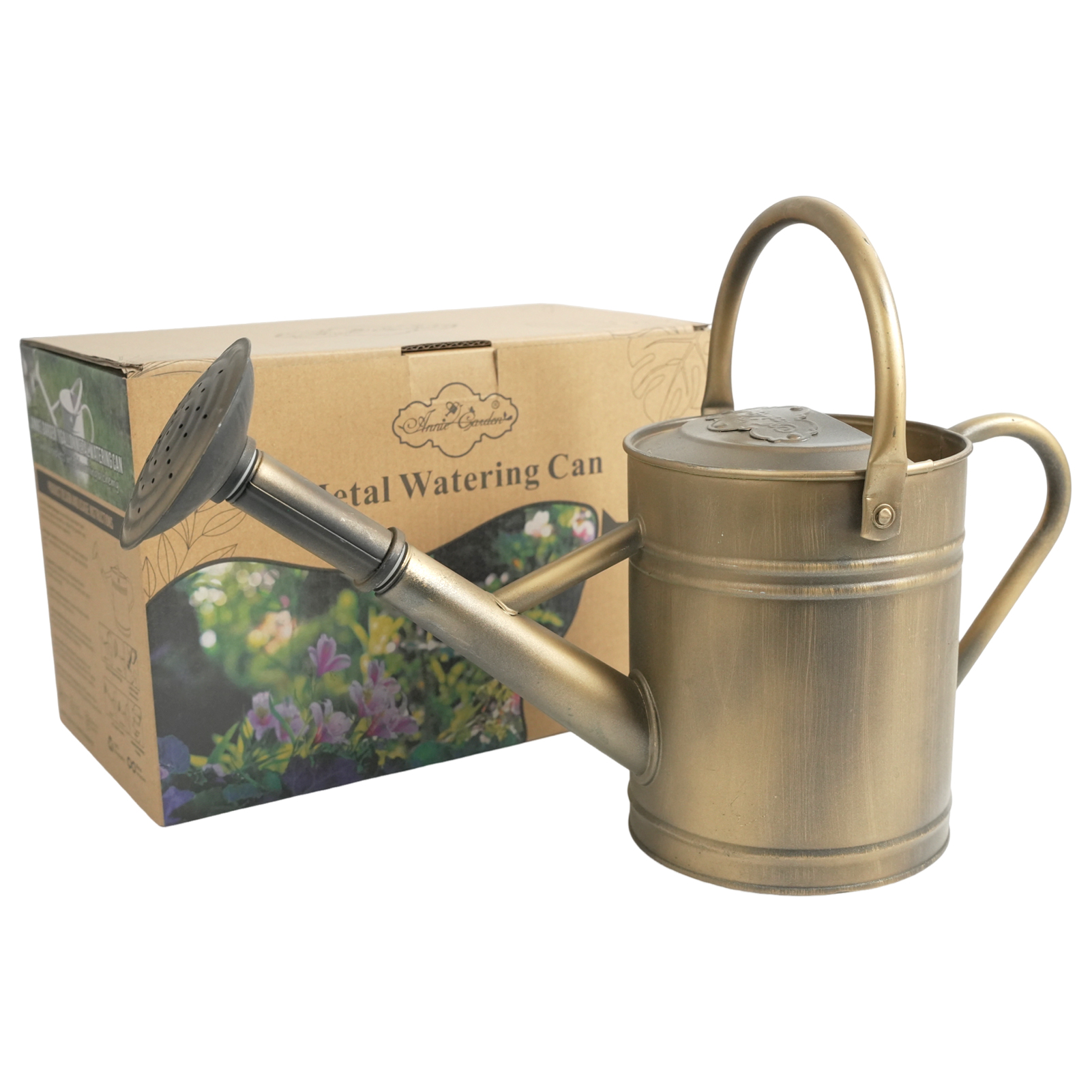 Antique Bronze 1 Gallon Metal Watering Can