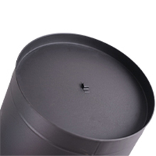 Close-up of the ash bucket double-layer metal base