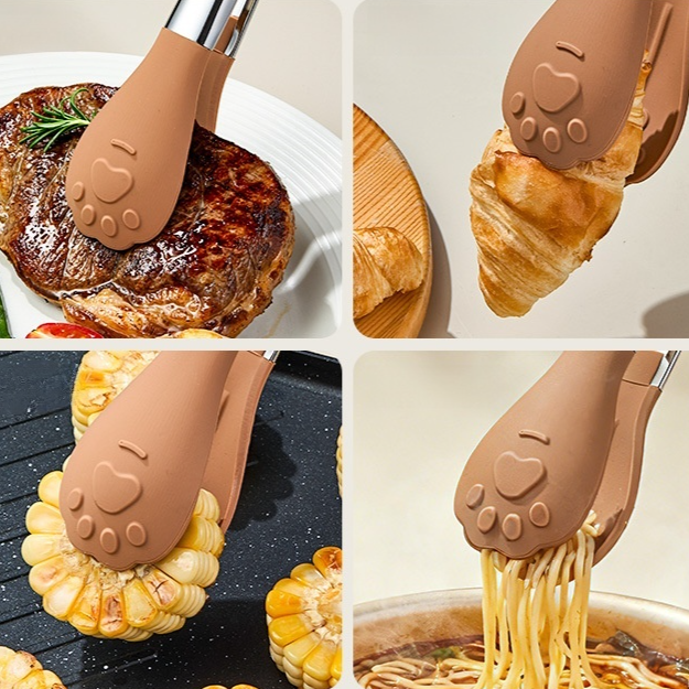 Pinza para alimentos de acero inoxidable