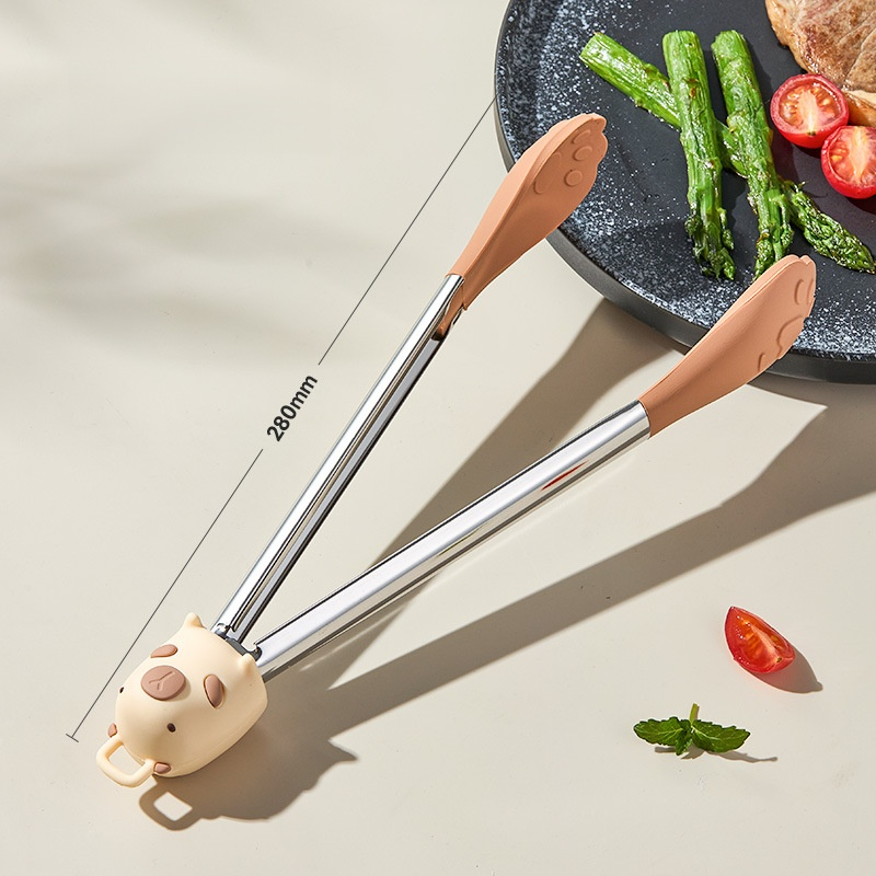 Pinza para alimentos de acero inoxidable