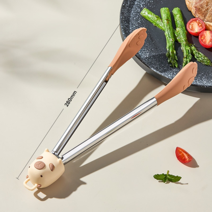 Pinza para alimentos de acero inoxidable