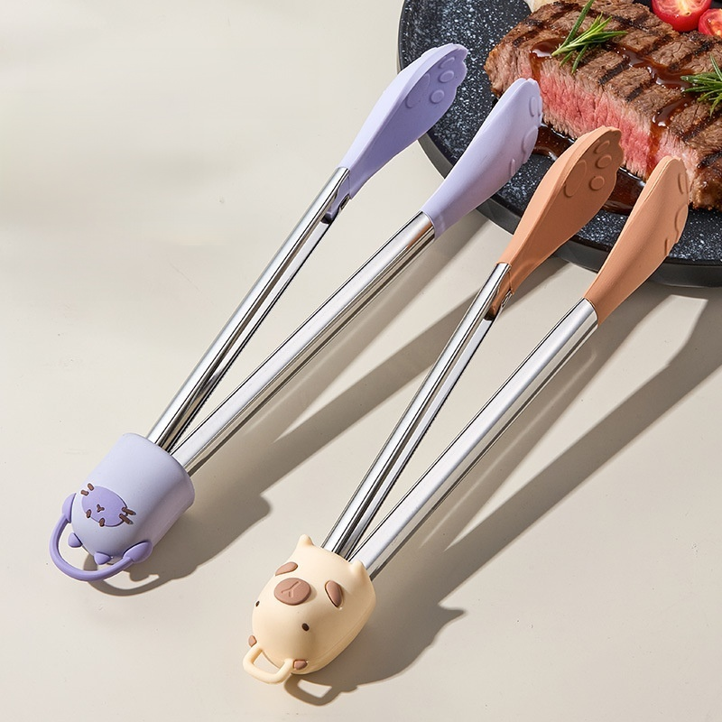 Pinza para alimentos de acero inoxidable