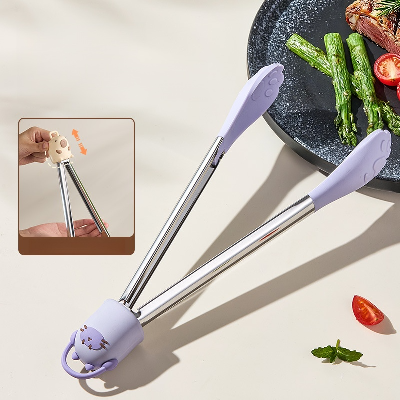 Pinza para alimentos de acero inoxidable