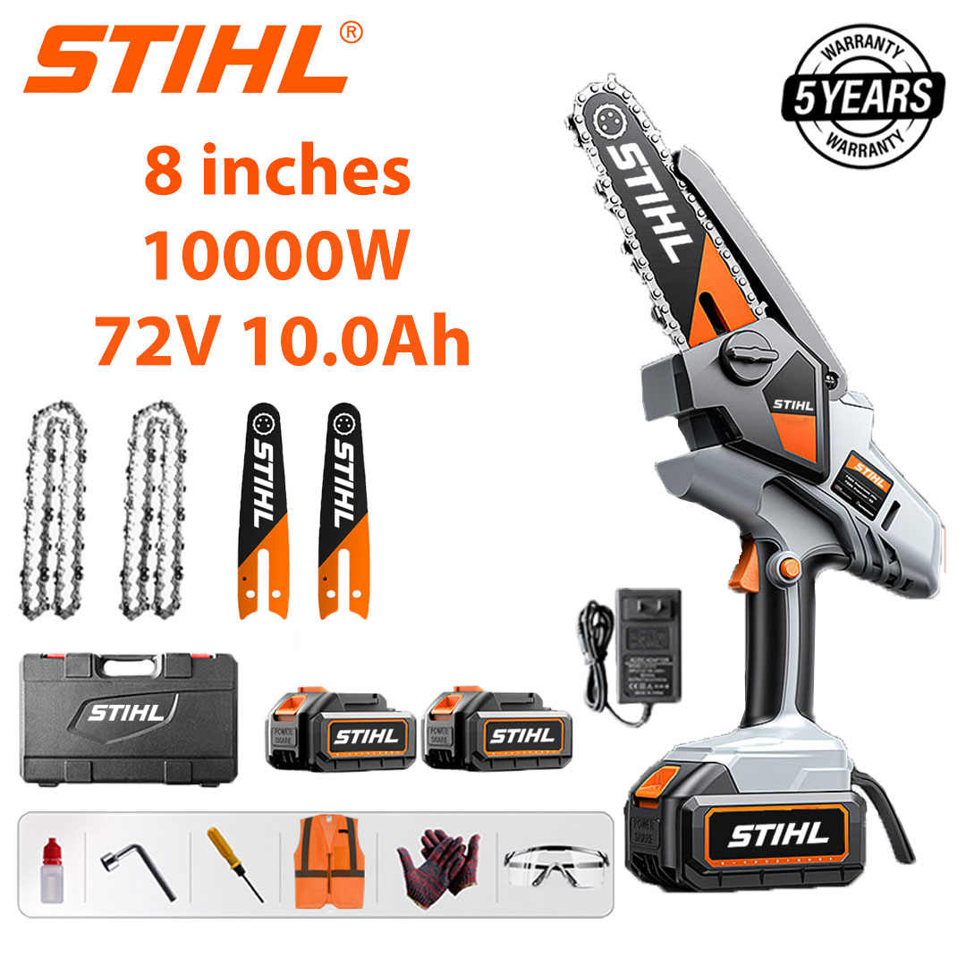 STIHL 15000 W bešepetių grandininių pjūklų rinkinys su ilga rankena ir ištraukiamomis genėjimo žirkl