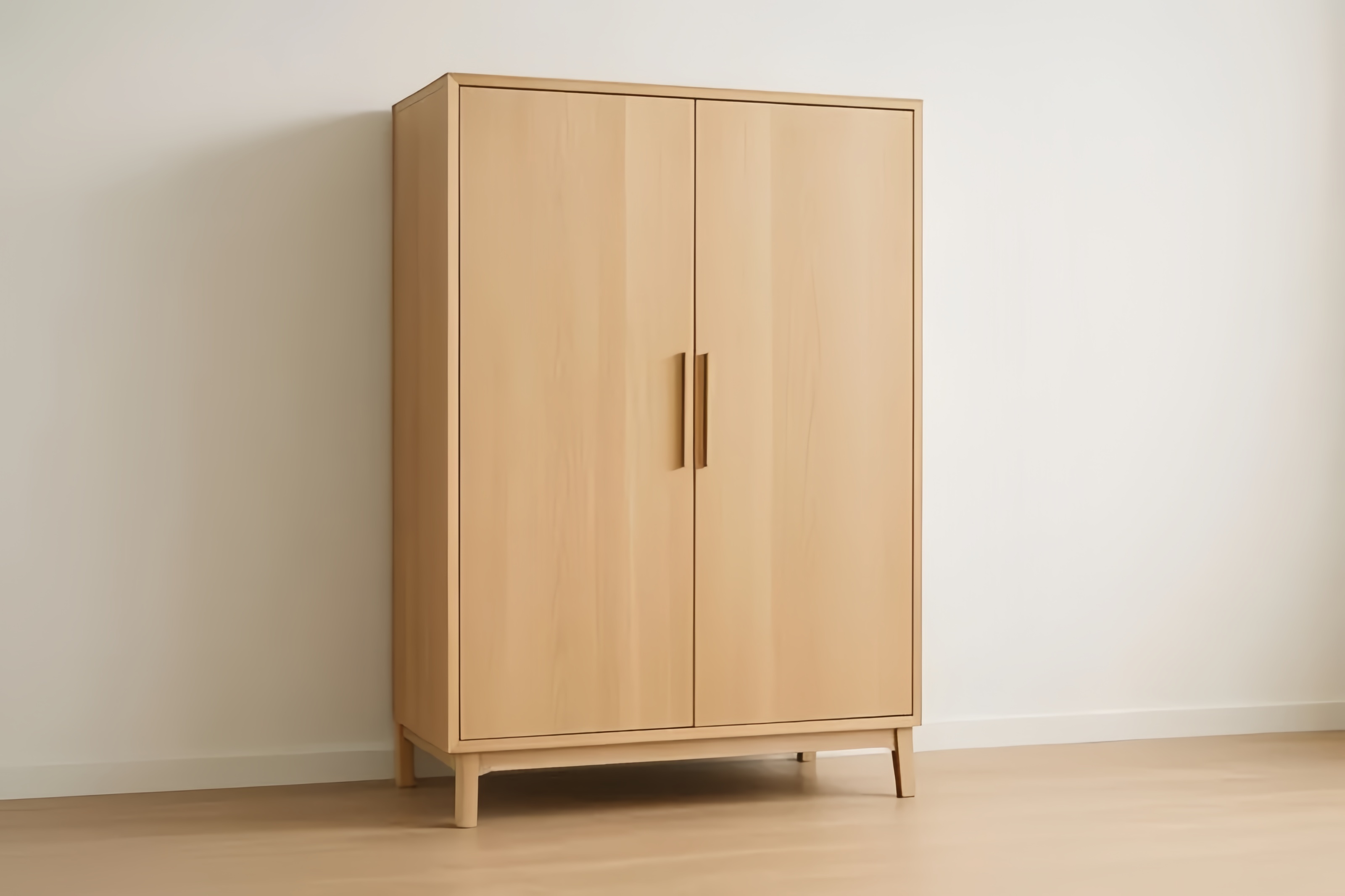 Armoire en bois de chêne 2 portes 180x90x50 cm