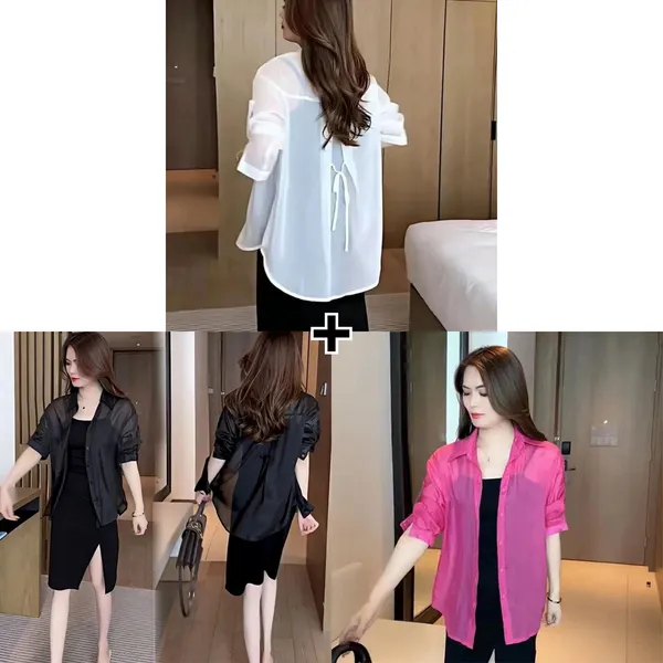 🎁 LAST DAY SALE 50% OFF 🔥 Summer Sunscreen Chiffon Shirt 🔥