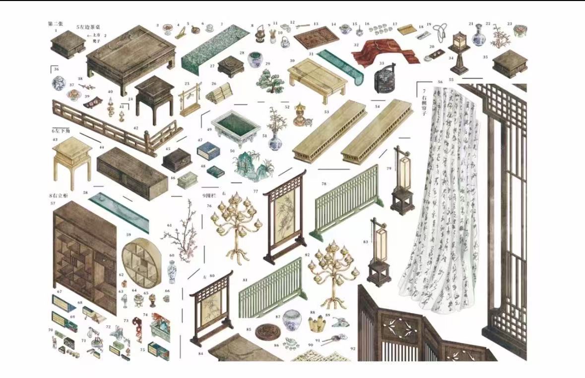 Skyisle Stickers 10.0 - "Coloured Glazed Lamp" Ancient Scenery Stickers