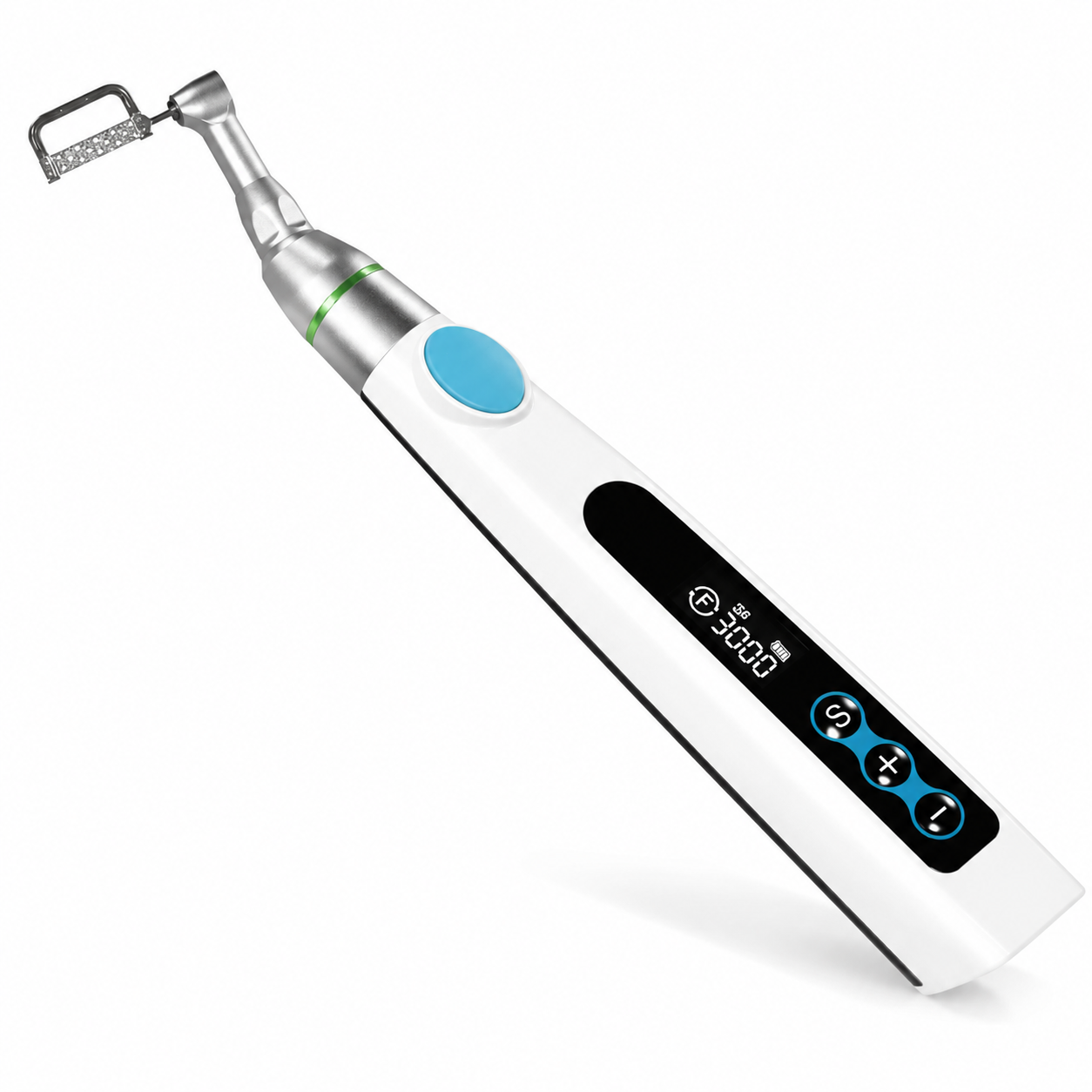 Dental Electric Wireless Polisher IPR System Ruler Prophy Angles Disc Handpiece