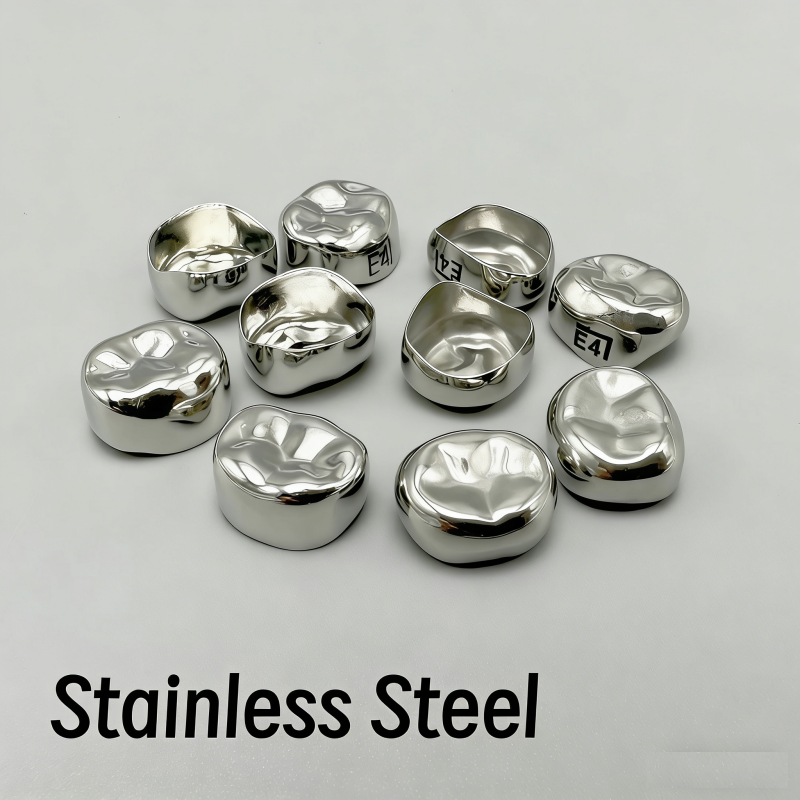 48 Sizes Stainless Steel Dental Kids Primary Molar Crowns Pediatric Crowns kit