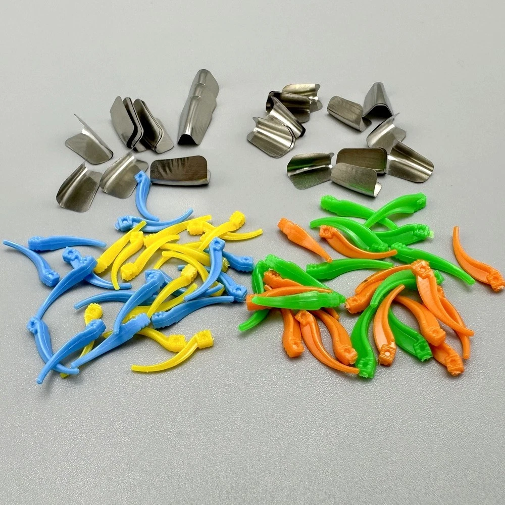 200Pcs Dental Anterior Wedge Matrix System Matrix Bands Teeth Restoration Kit