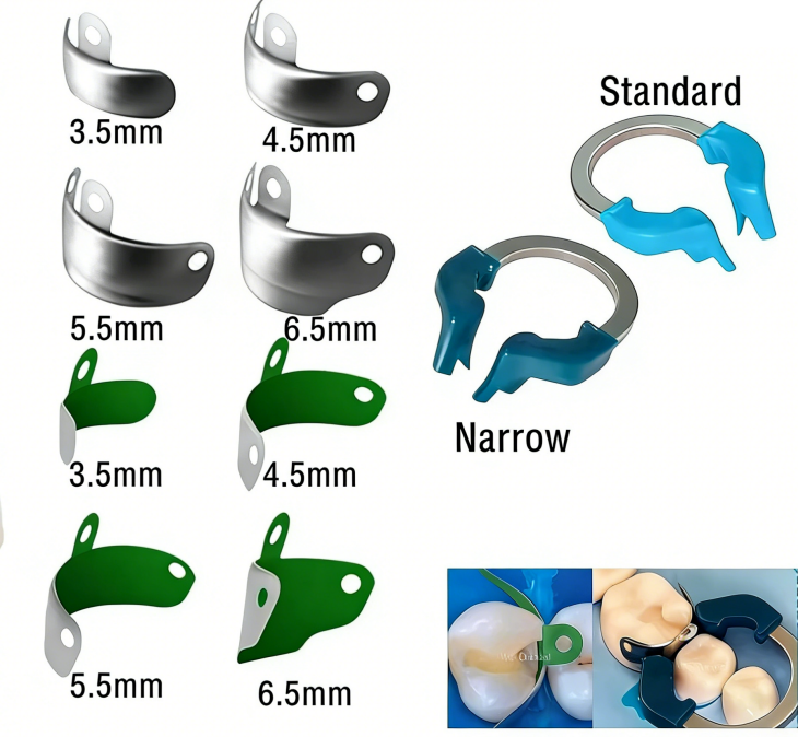 Dental Matrix Bands Ring Sectional Matrice Clamp Fit Garrison Palodent V3 System