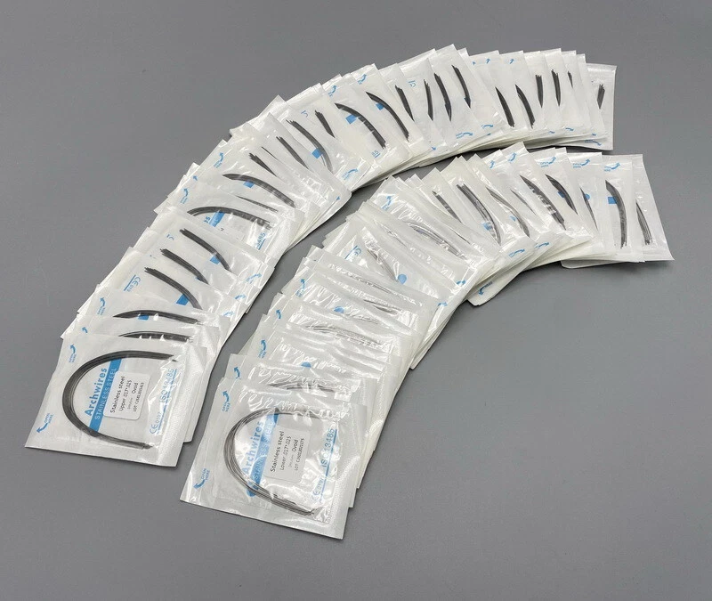 Dental S.S Orthodontic Arch Wire Stainless Steel Round Rectangular Natural Form Upper Lower