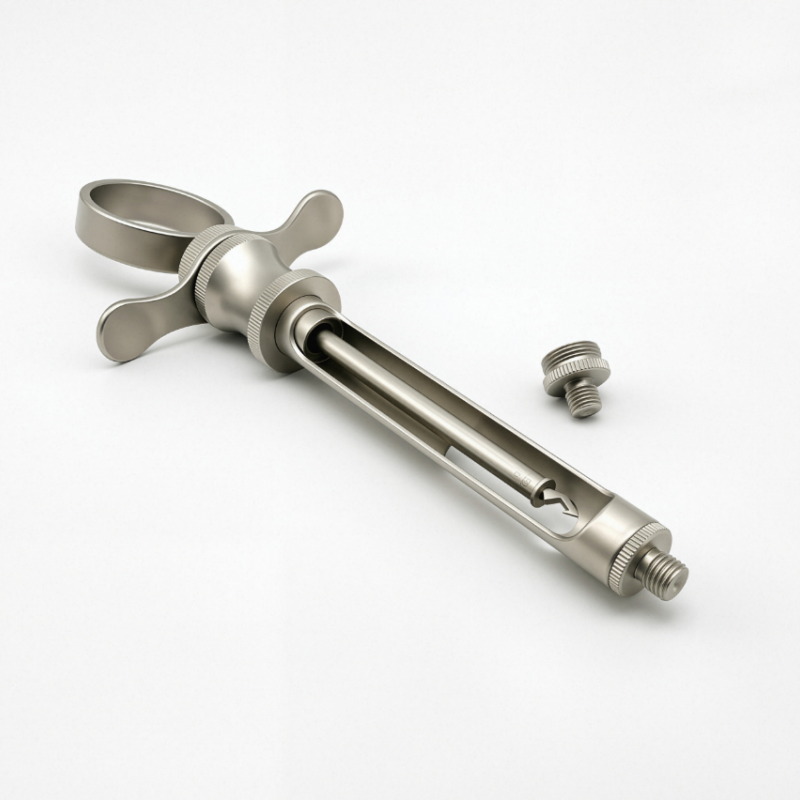 Premium Dental Self-Aspirating Anesthetic Syringe 1.8CC, Stainless Steel Instrument with Sharp Hook Tip