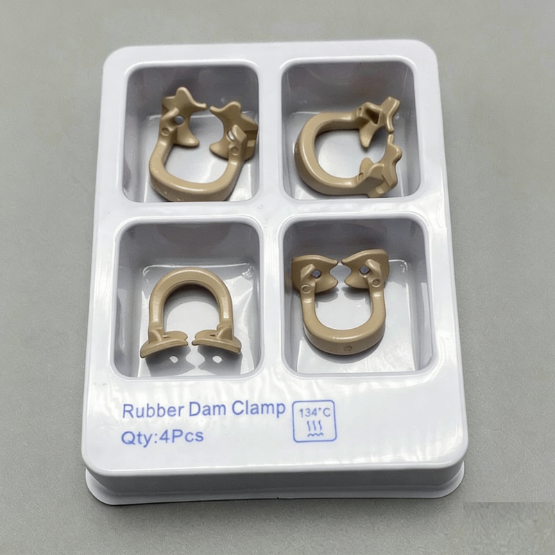 4pc Dental Resin Soft Clamp Universal Rubber Dam Sheet For Molar Premolar Clamps