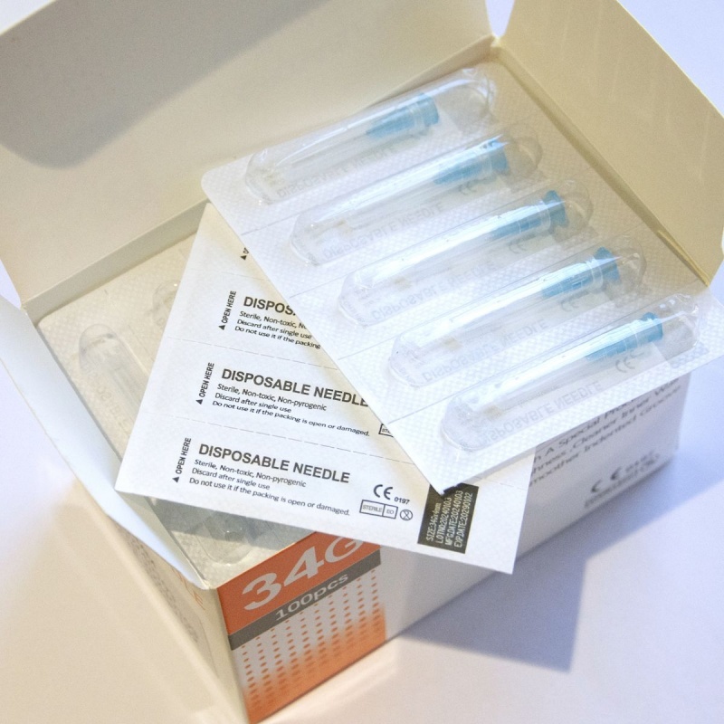 100Pcs Sterile Tattoo Piercing Needles | Disposable Micro Injector Syringe Tips for Painless Meso Therapy