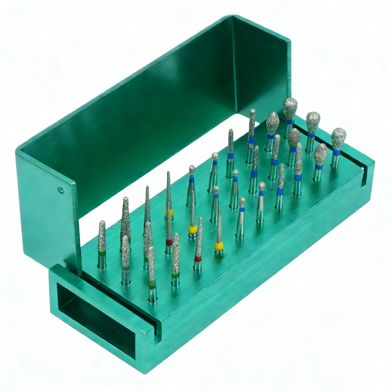 Dental Diamond Bur Tips Set Drills Burs For High Speed Handpiece