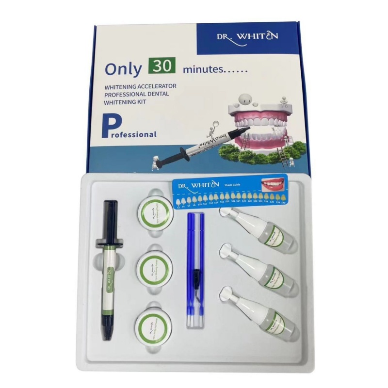 Dental Whitening Kit 30 Minutes Dr.Whiten 35% HP Bleaching Gel Set Teeth Powder