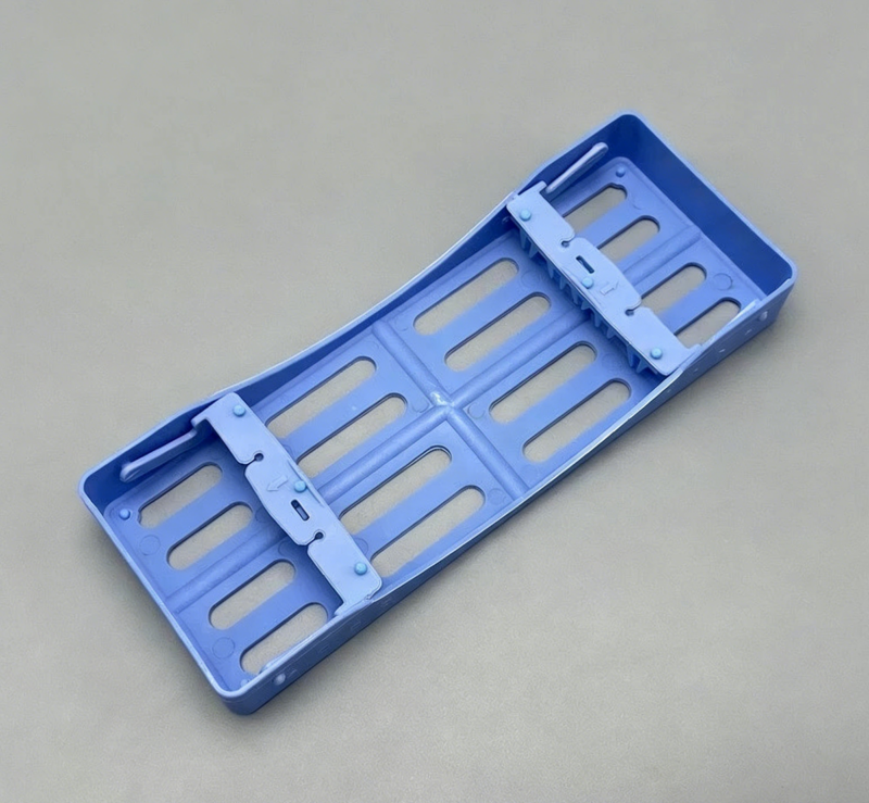 Plastic Dental Sterilization Cassette Box Tray Rack 5/7/10 Instruments Autoclave