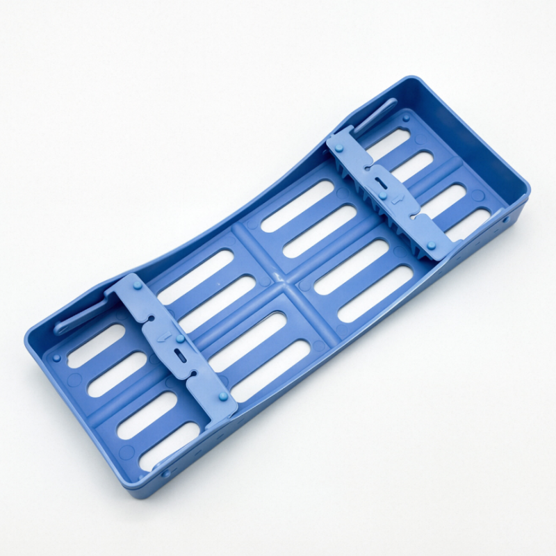 Plastic Dental Sterilization Cassette Box Tray Rack 5/7/10 Instruments Autoclave