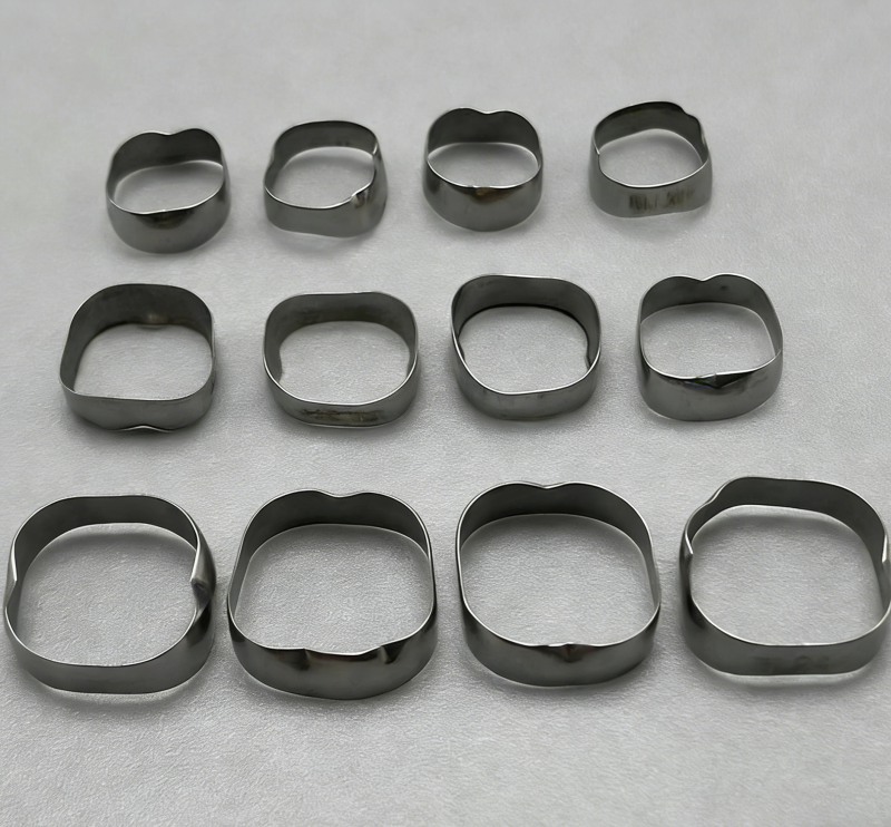 100set/400pcs Dental Orthodontic 1st Molar Bands Roth 022 Plain Molar Band 29-44+