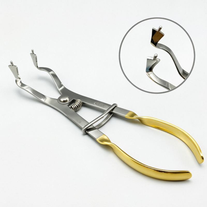 Dental V3 Sectional Matrix System, Mylar Contour Bands with Clamping Ring Plier Forcep Clip Dentist Tools