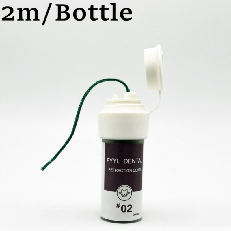 10 Bottles Dental Thread Disposable Gingival Retraction Cord Knitted Cotton Gum Line 2m/Bottle