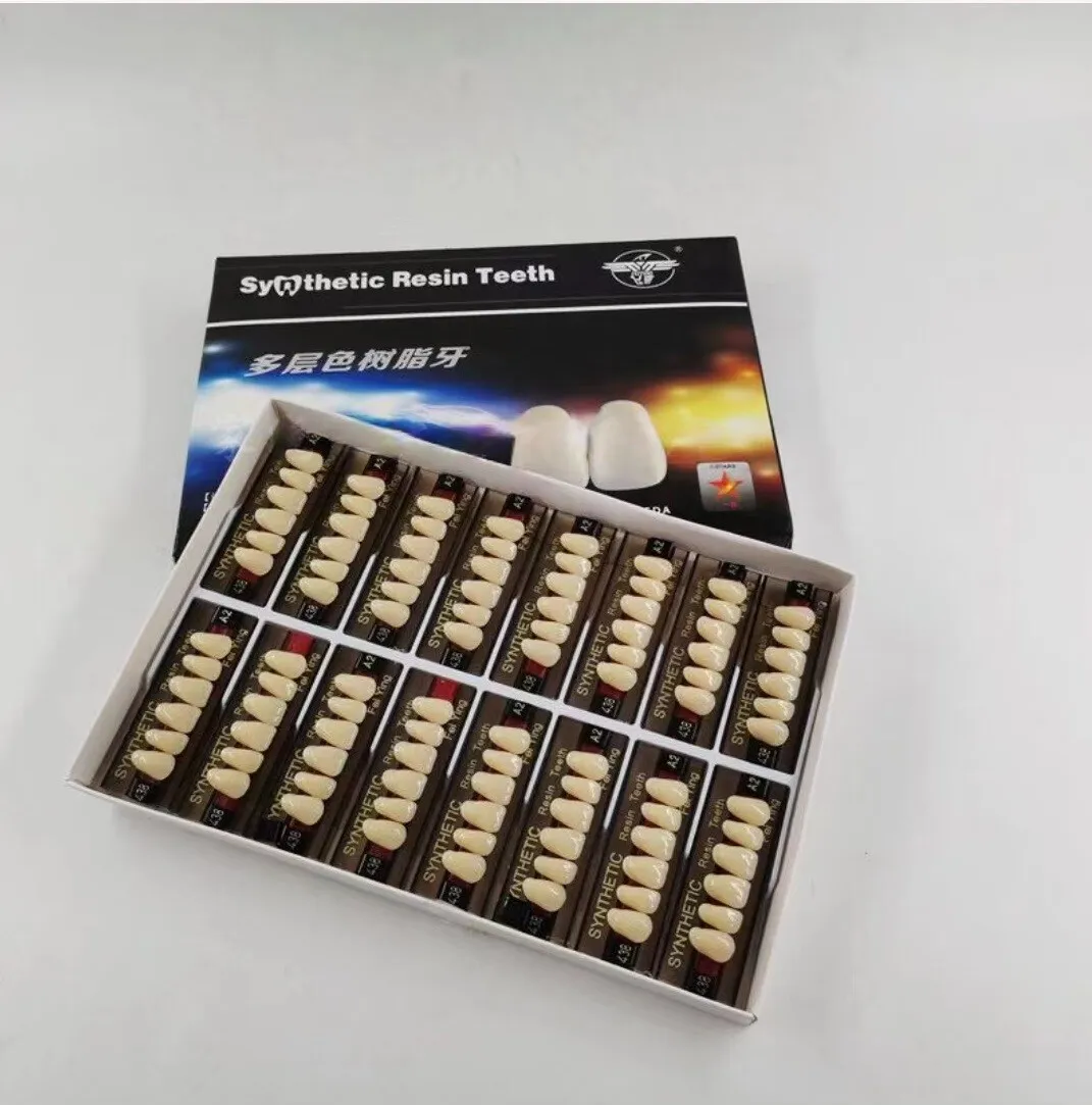 Dental Synthetic Resin Teeth DIY Denture False Teeth A2 A3 Upper Lower