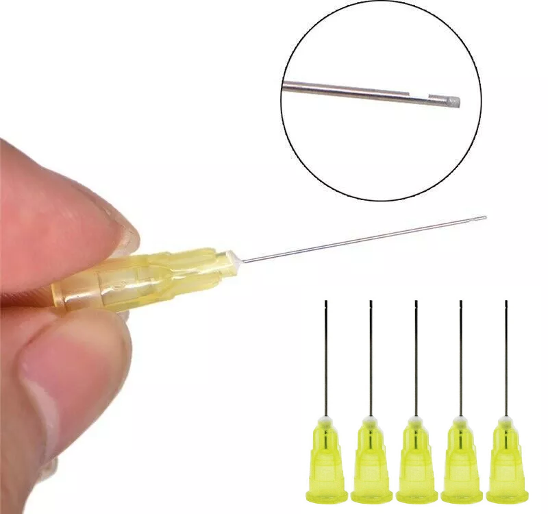 100Pcs/Pack Dental Disposable Endo Irrigation Needle Tips | Root Canal Syringe Refill Tips for Dentist