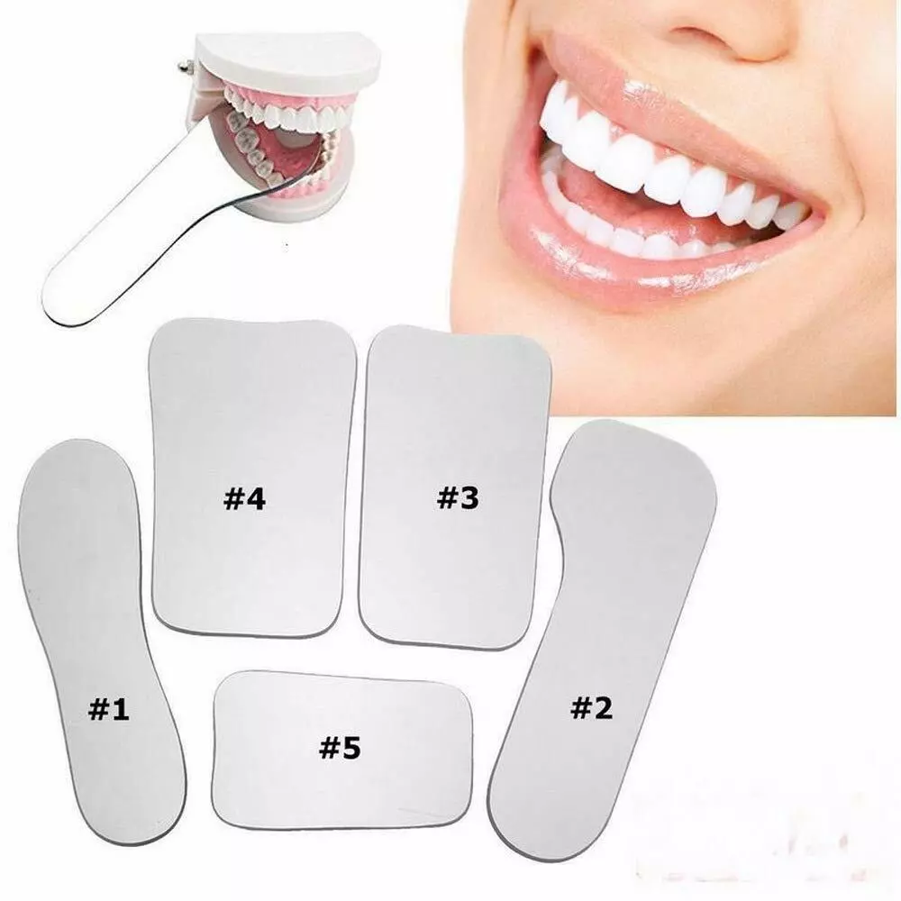 5pcs Dental Orthodontic Intra oral Photo Mirrors Glass Reflector Mouth Mirror