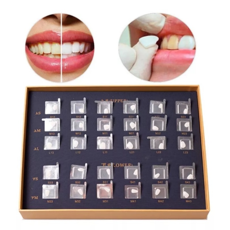 Dental Composite Resin Veneers, Porcelain Ultra-Thin Teeth Whitening Crowns for Aesthetic Restoration Kit