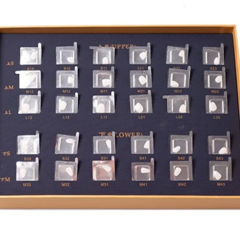 Dental Composite Resin Veneers, Porcelain Ultra-Thin Teeth Whitening Crowns for Aesthetic Restoration Kit