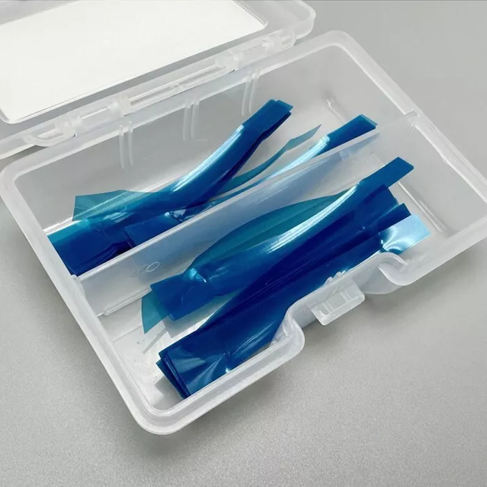 Dental Contoured Anterior Matrix Bands Polyester Blue Strip Restoration Matrices