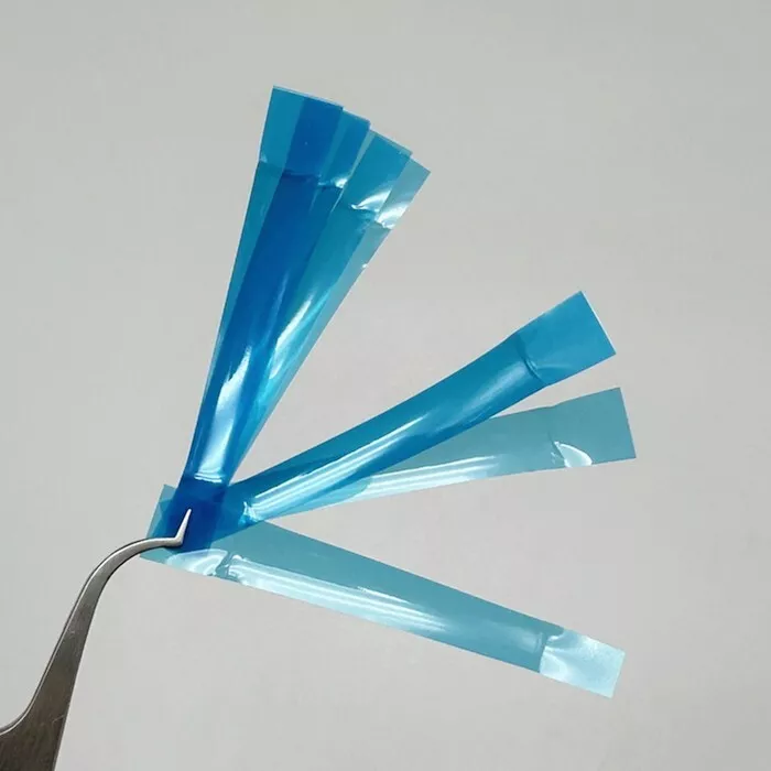 Dental Contoured Anterior Matrix Bands Polyester Blue Strip Restoration Matrices