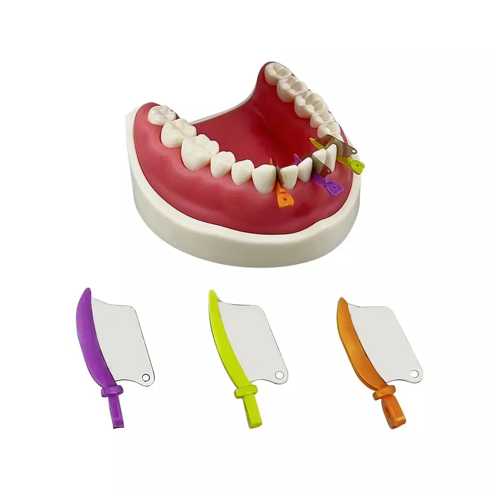 Dental Interproximal Wedges with Metal Matrix Blade Guard | 134°C Autoclavable Fender Wedge Kit, L/M/S Sizes