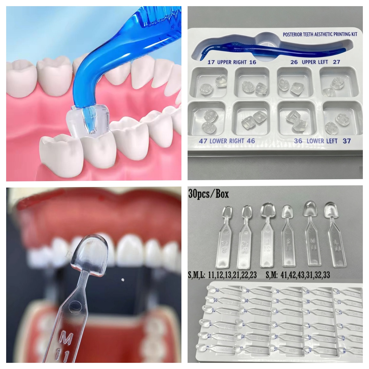 Dental Veneers Mould Composite Resin Anterior Posterior Teeth Molar Restoration