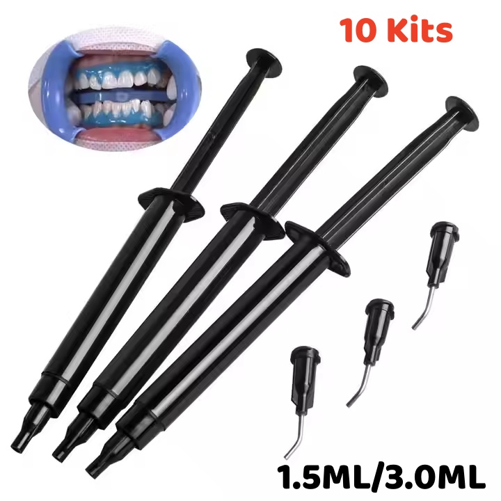 10Pcs Dental Teeth Whitening Gingival Gum Protector Liquid Dam Barrier 1.5/3ml Syringe
