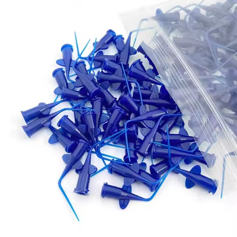 100Pcs Dental Endo Irrigation Tips, Disposable Root Canal Rinsing Side-Vented Syringe Needle Tips, 0.25/0.35mm
