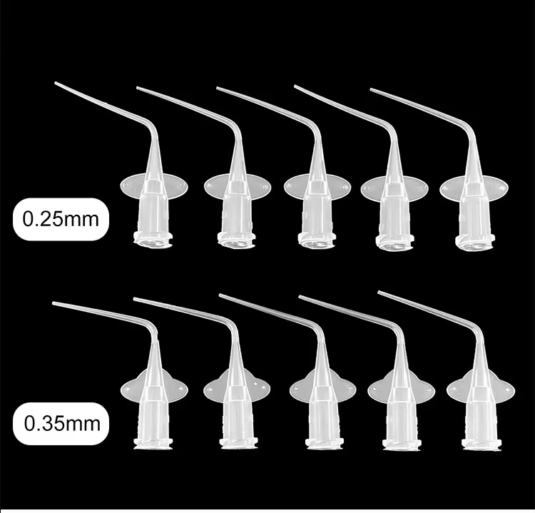 100Pcs Dental Endo Irrigation Tips Disposable Root Canal Rinsing Tip Syringe Tip Needle