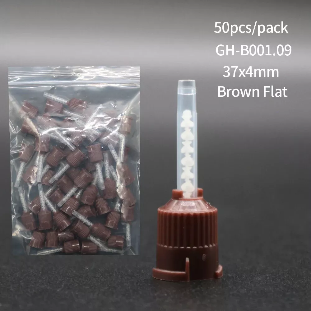 Dental Impression Material Silicone Crown Mixer Nozzle Disposable Mixing tips