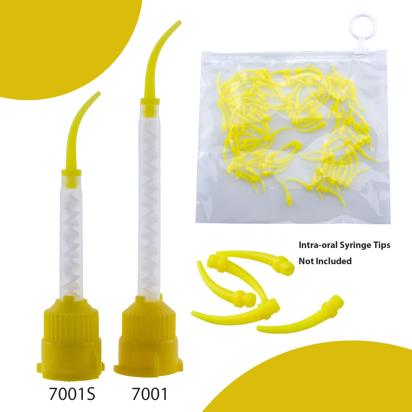 Dental Impression Material Silicone Crown Mixer Nozzle Disposable Mixing tips