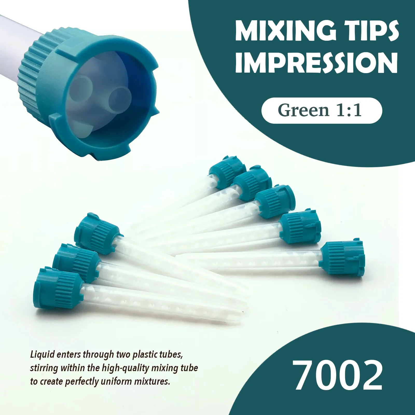 Dental Impression Material Silicone Crown Mixer Nozzle Disposable Mixing tips