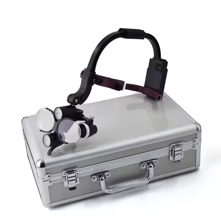 Dental LED Head Light Lamp Magnification Binocular Surgical Loupes 5W Headlamp 2.5x 3.5x