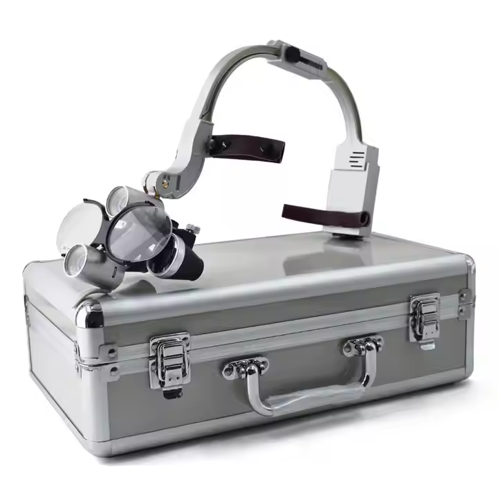 Dental LED Head Light Lamp Magnification Binocular Surgical Loupes 5W Headlamp 2.5x 3.5x